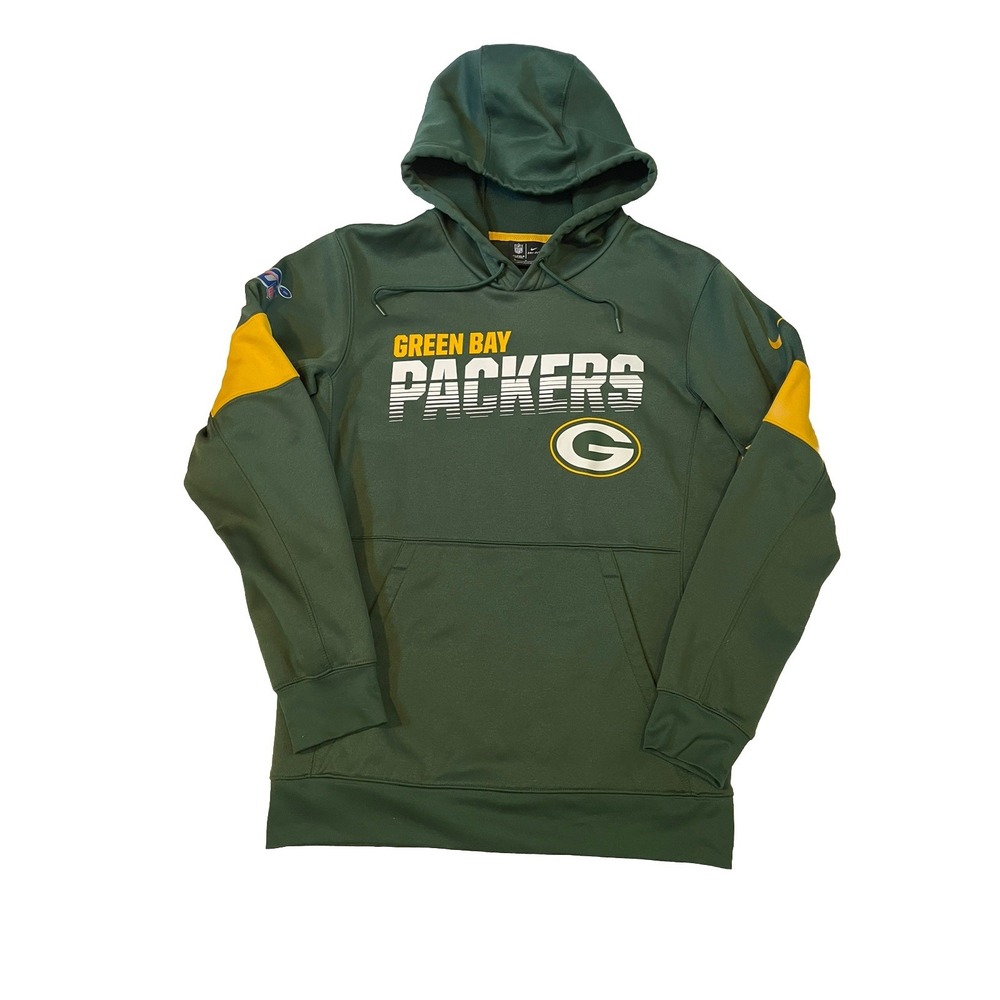 Nike Dri-FIT On-Field Green Bay Packers Hoodie Adult Small Green Training NFL